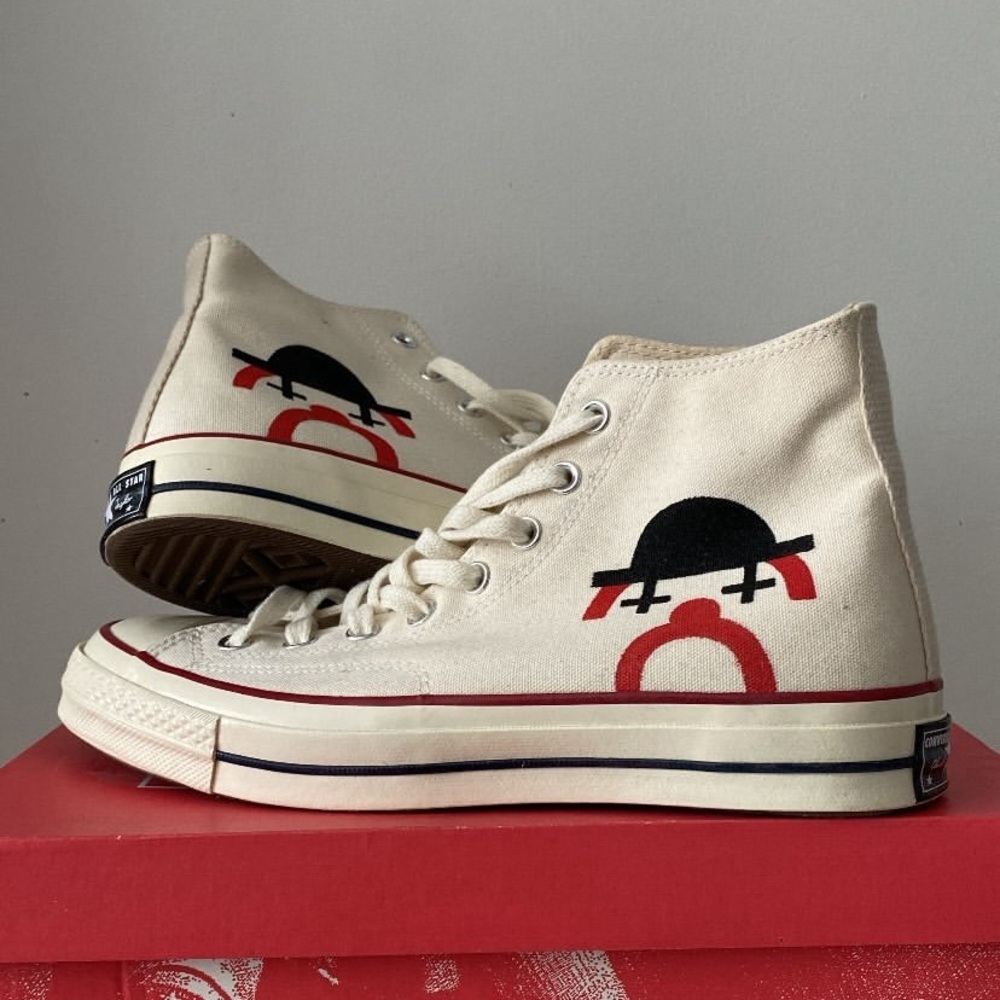 Customized Clown artwork on Chuck Taylors